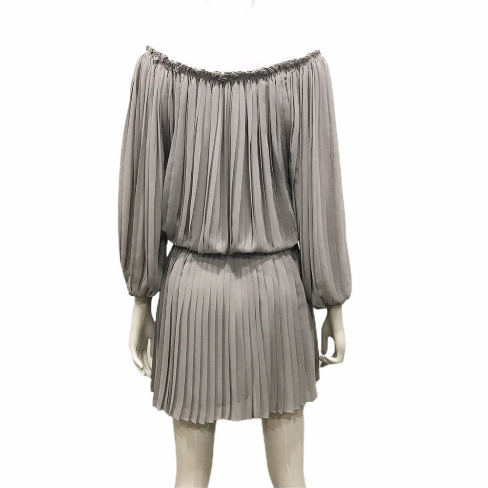 Max‎ Studio Pleated Scoop Off-the-shoulder dress S - Picture 6 of 7